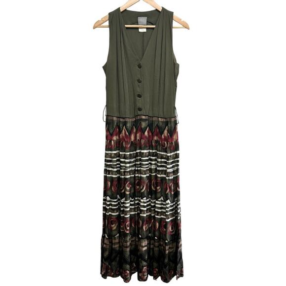 Rabbit Rabbit Rabbit Boho Maxi Dress Sz 10 – Made in USA - Picture 1 of 7